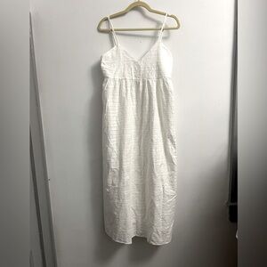 Little Lies White Midi Strapless Sundress